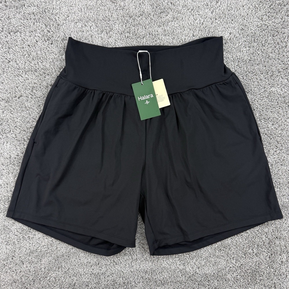 Halara Softlyzero Airy Super High Waisted 2 In 1 Instant Cool Yoga Shorts XL NWT